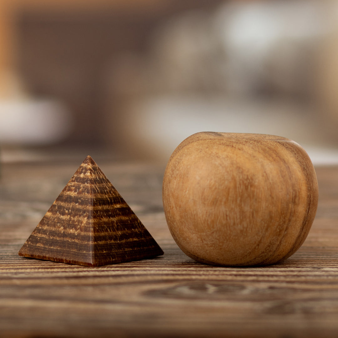Natural Gemstone Pyramid Aragonite Sculpture - Self-Acceptance
