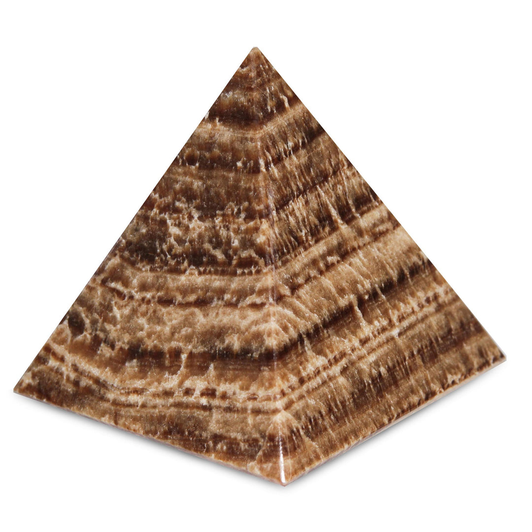 Natural Gemstone Pyramid Aragonite Sculpture - Self-Acceptance
