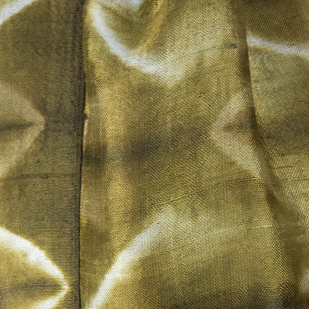 Silk Tie Dye Scarf from Thailand - Olive Mystique