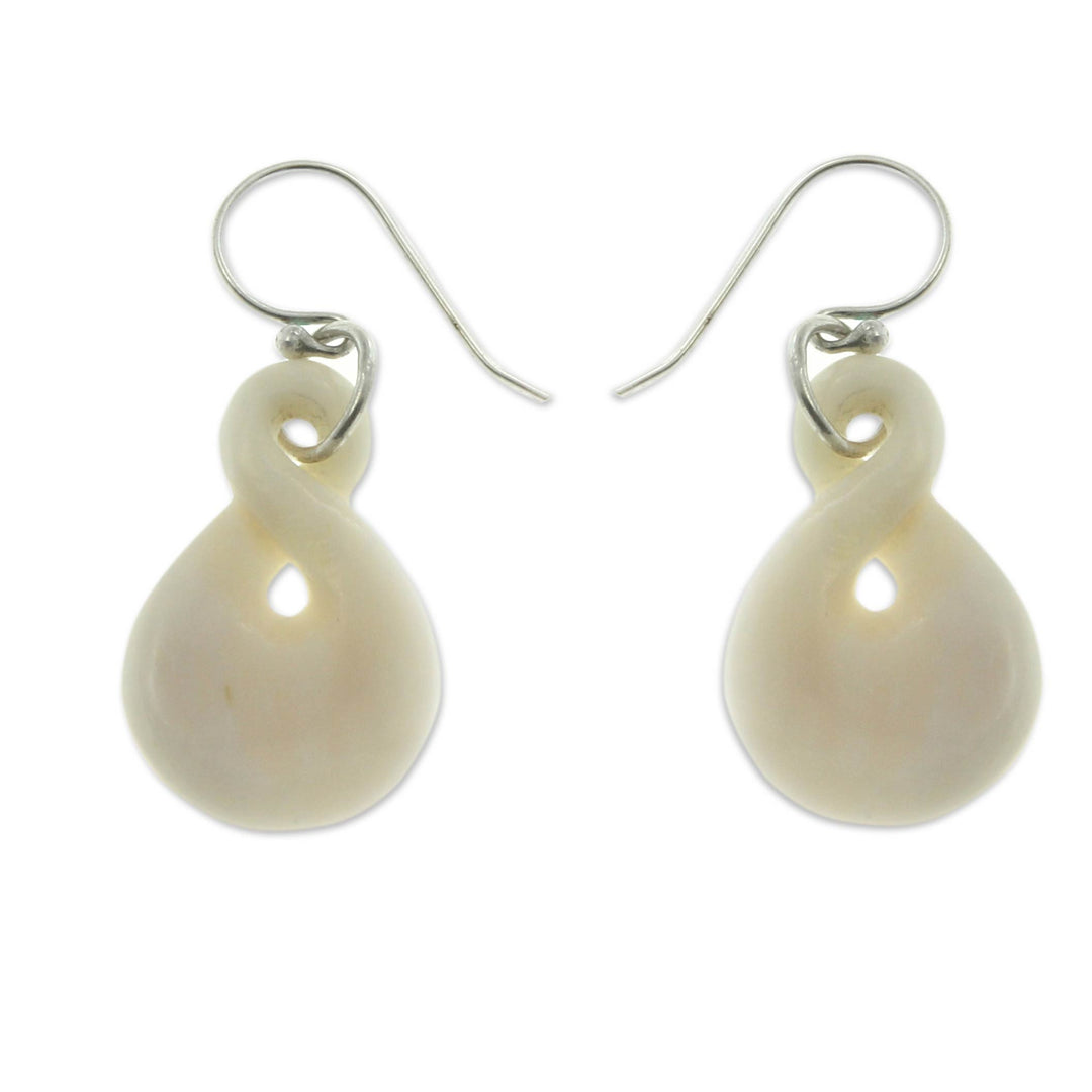 Handmade Earrings from Bali - Figure Eight