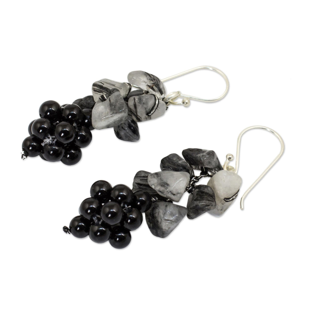 Handmade Gemstone Cluster Earrings - Heavenly Gift