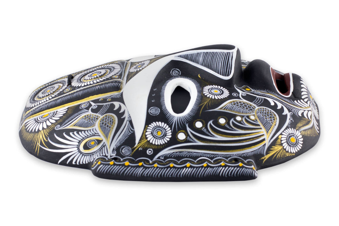 Original Artisan Crafted Ceramic Mask - Nocturnal Feast
