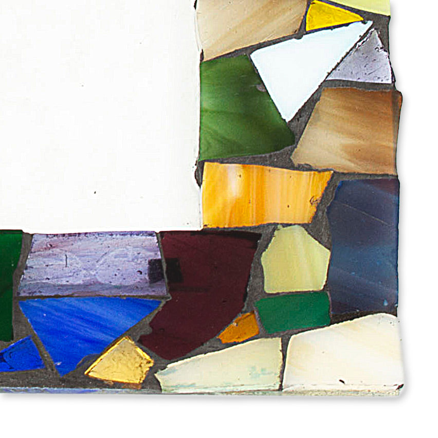 Handcrafted Stained Glass Photo Frame (5x7) - Mexican Kaleidoscope