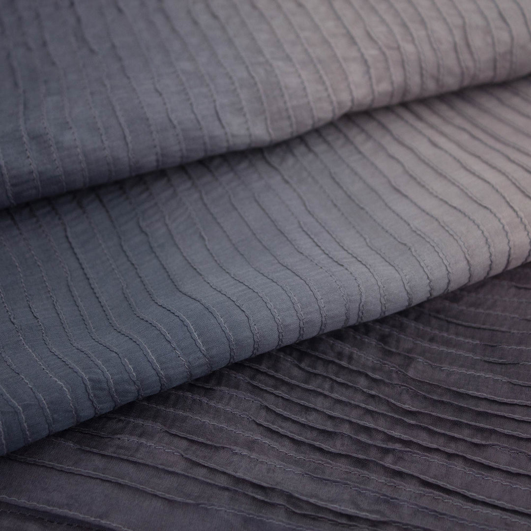 Hand-dyed Silk Scarf from Thailand - Gray Transitions