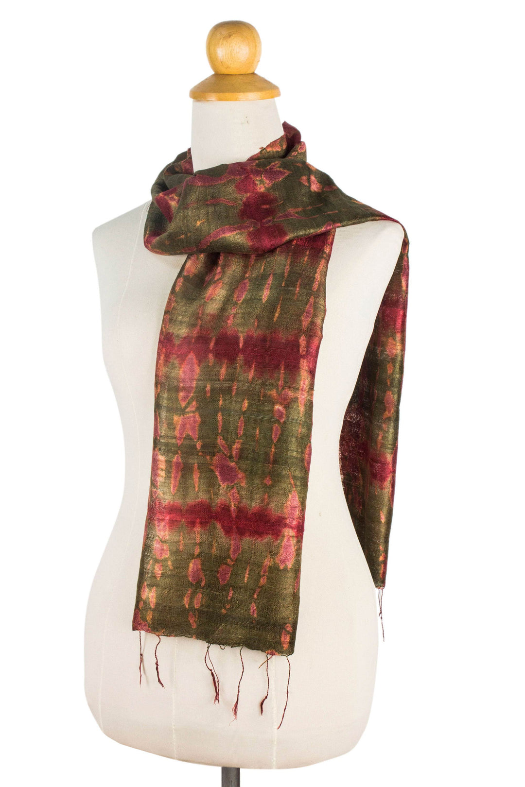 Hand-spun Silk Tie Dye Scarf - Siam Adventure