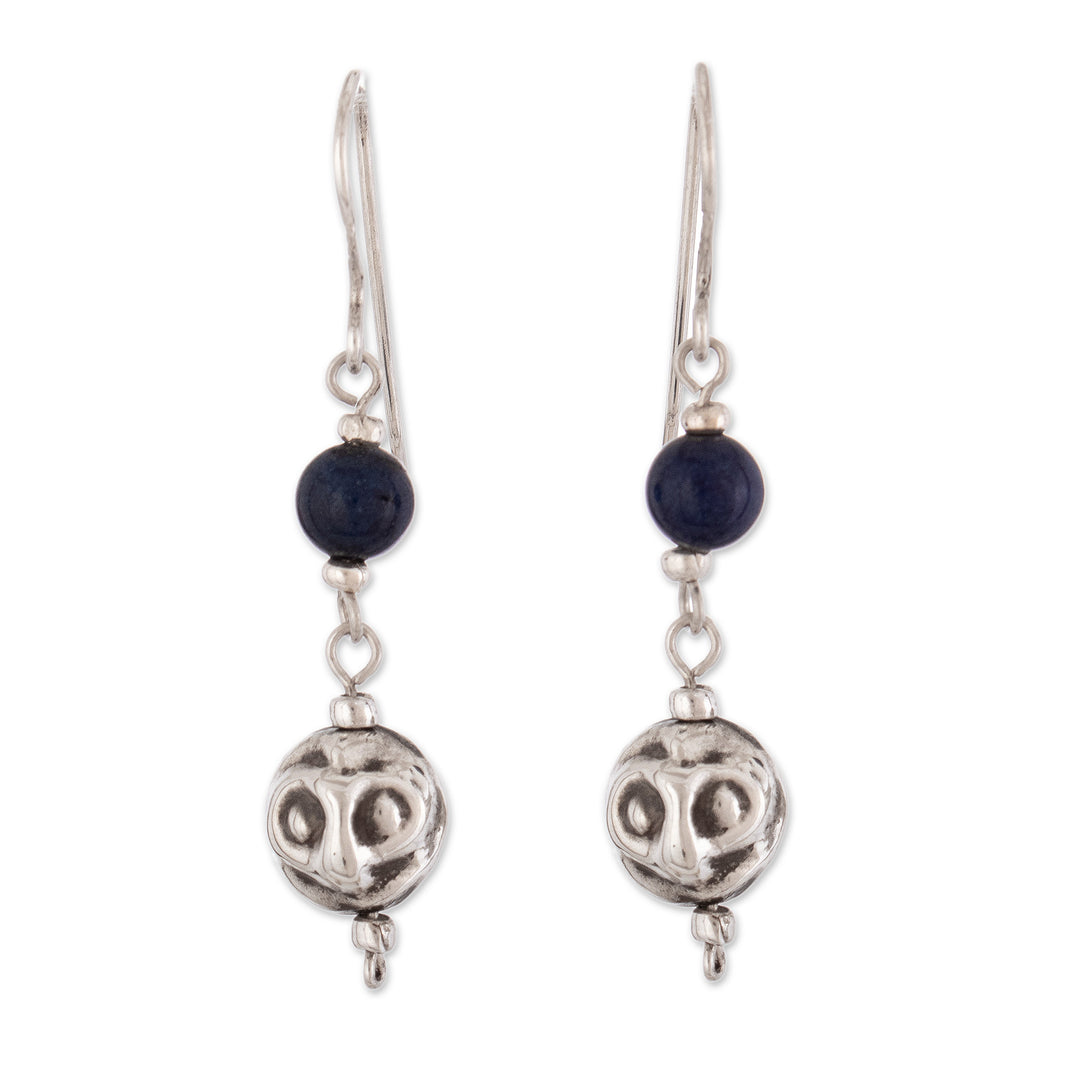 Andes Silver and Lapis Earrings - Modern Moche