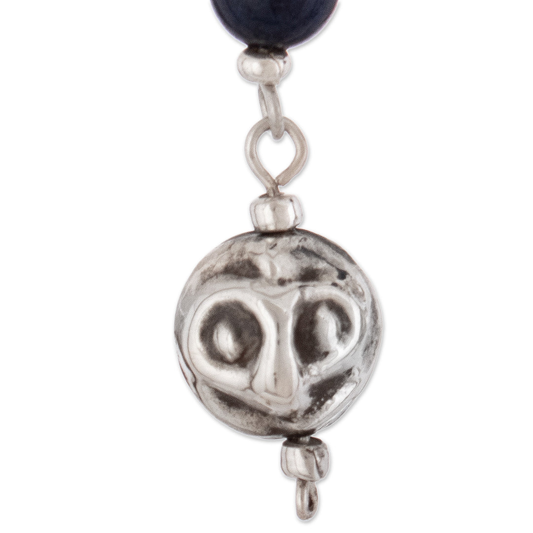 Andes Silver and Lapis Earrings - Modern Moche