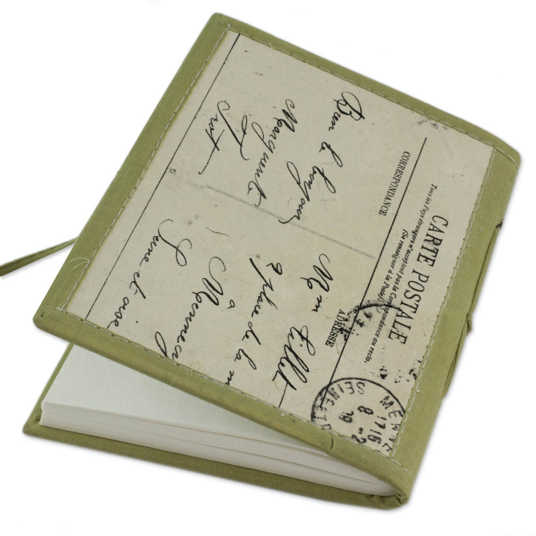 Handmade Paper Journal with 48 Pages - Peacock Journeys