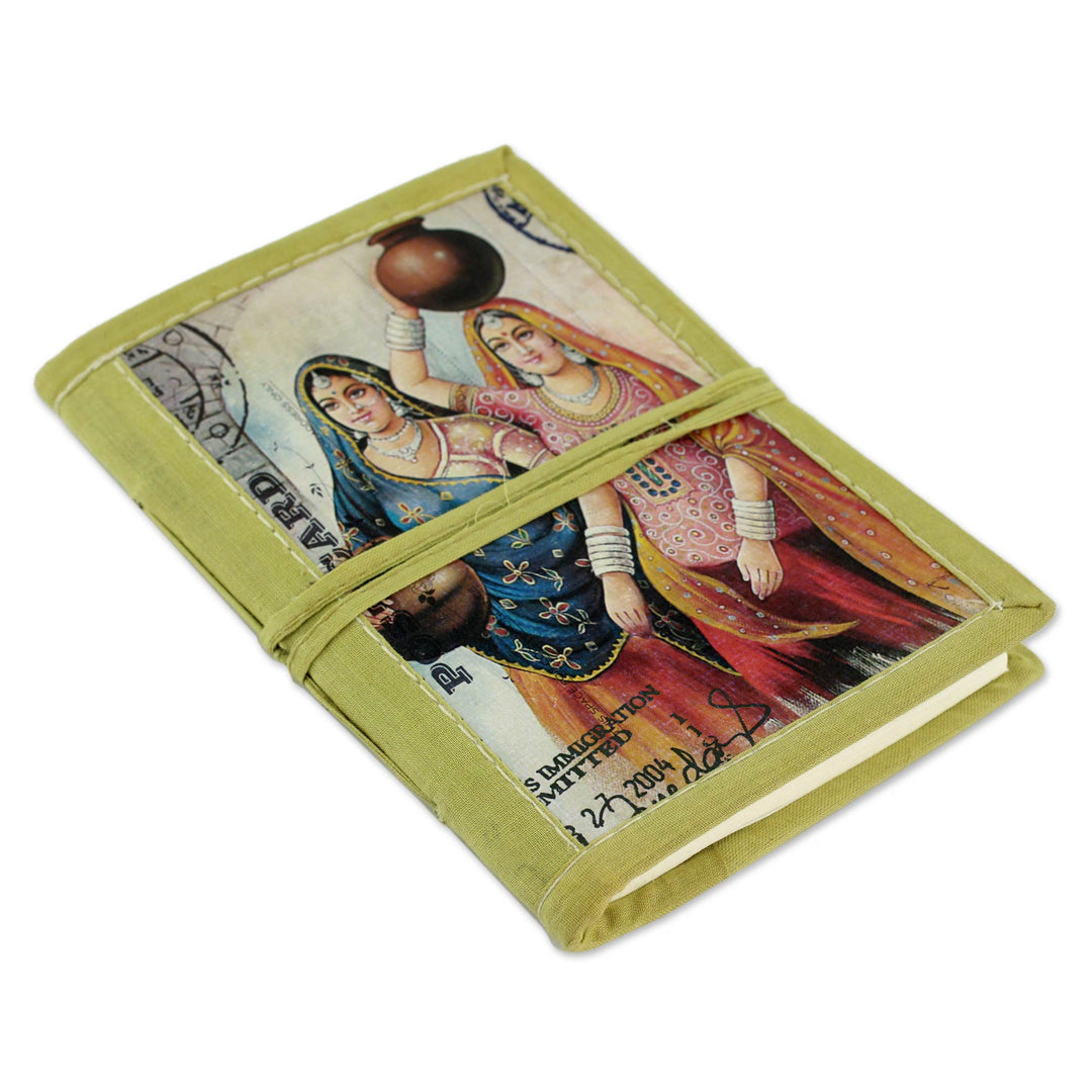 Handmade Paper Journal with 48 Pages - Rajasthani Muses