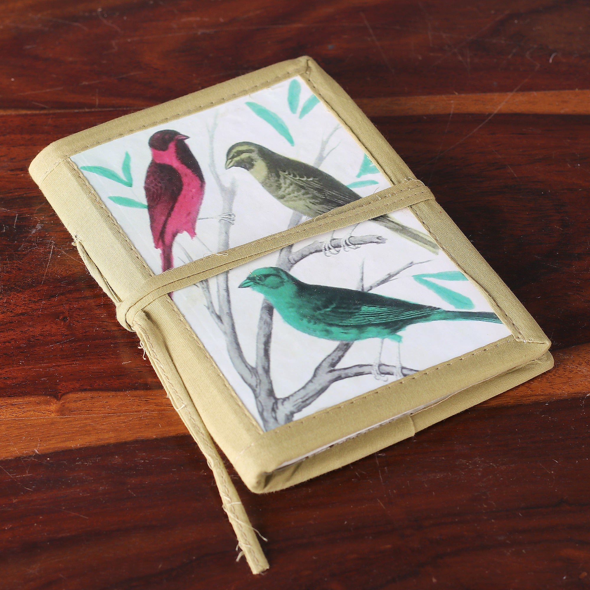 48-page Handmade Paper Handcrafted Journal - Sparrows – GlobeIn