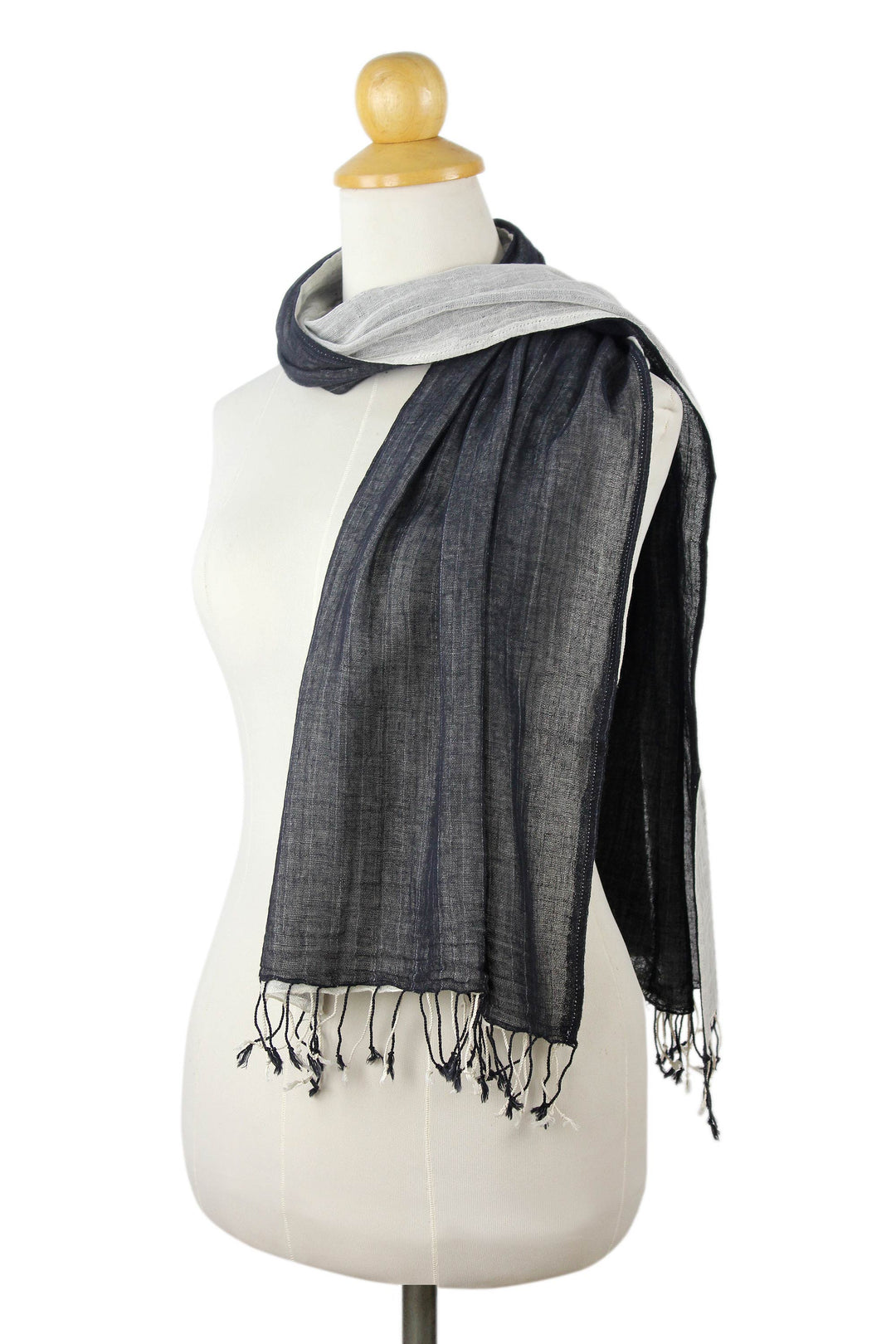 Thai Hand Crafted Cotton Scarf - Duo