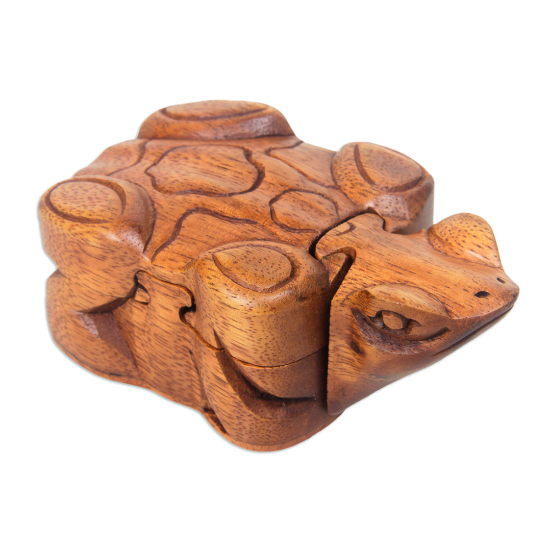 Frog Theme Puzzle Box - Balinese Frog