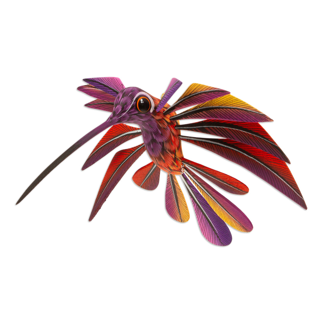 Oaxacan Hummingbird Sculpture - Purple Hummingbird