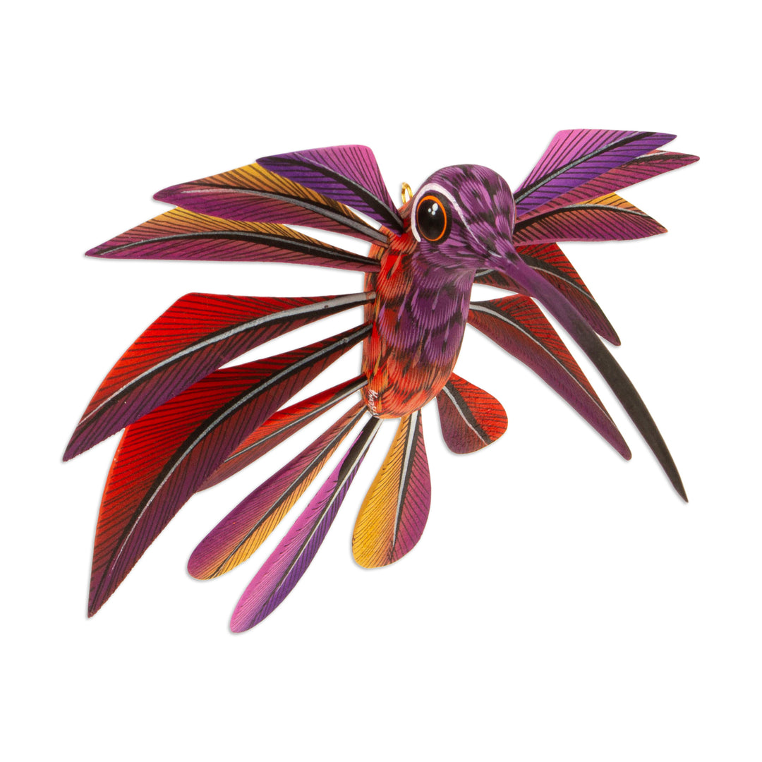 Oaxacan Hummingbird Sculpture - Purple Hummingbird