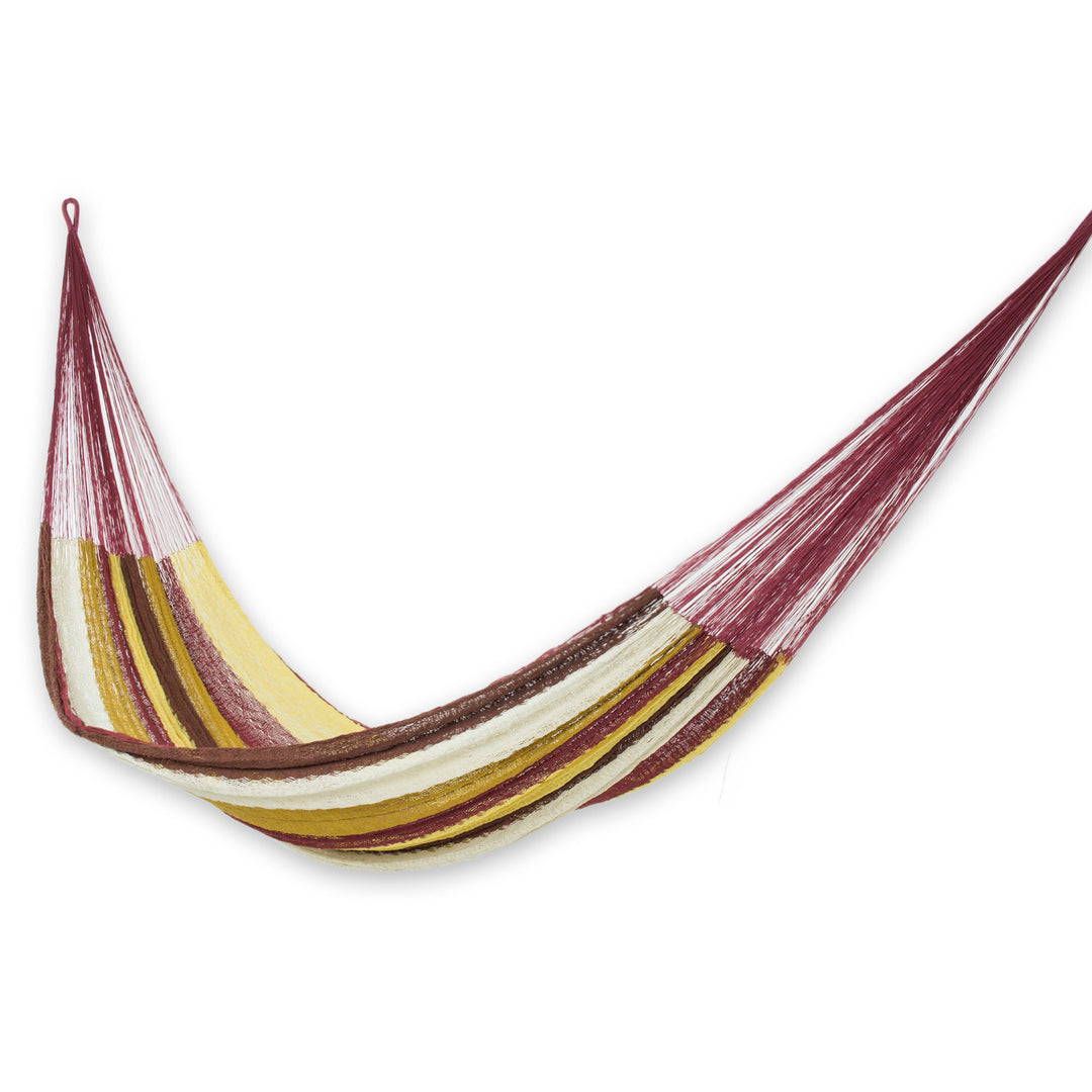 Mexican Multicolor Cotton Maya Hammock - Loreto