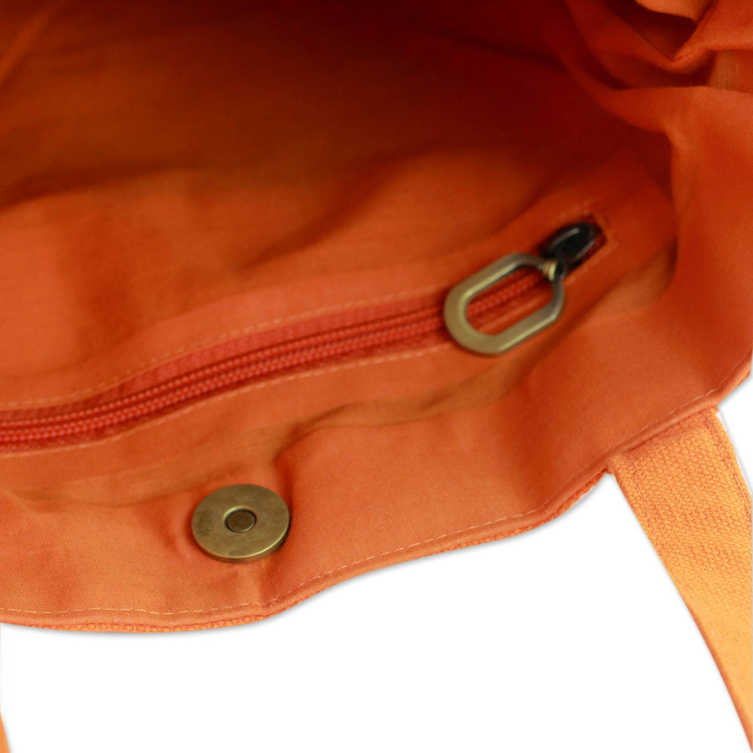 Multi Color Patchwork on Cotton Shoulder Bag - Beautiful Chaos