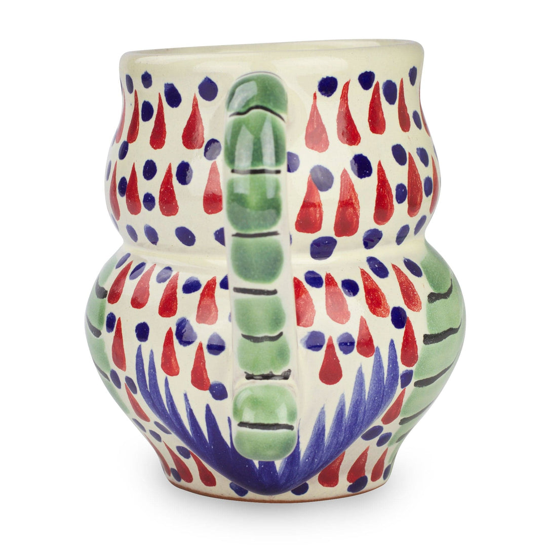 Artisan Crafted Majolica Ceramic Bird Mugs (Pair) - Owl Hospitality
