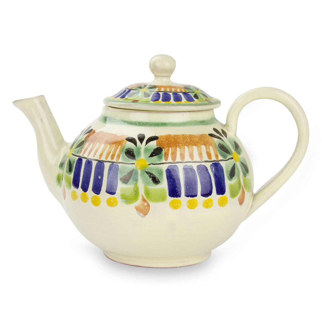 Authentic Mexican Handcrafted Majolica Teapot (20 ounces) - Acapulco