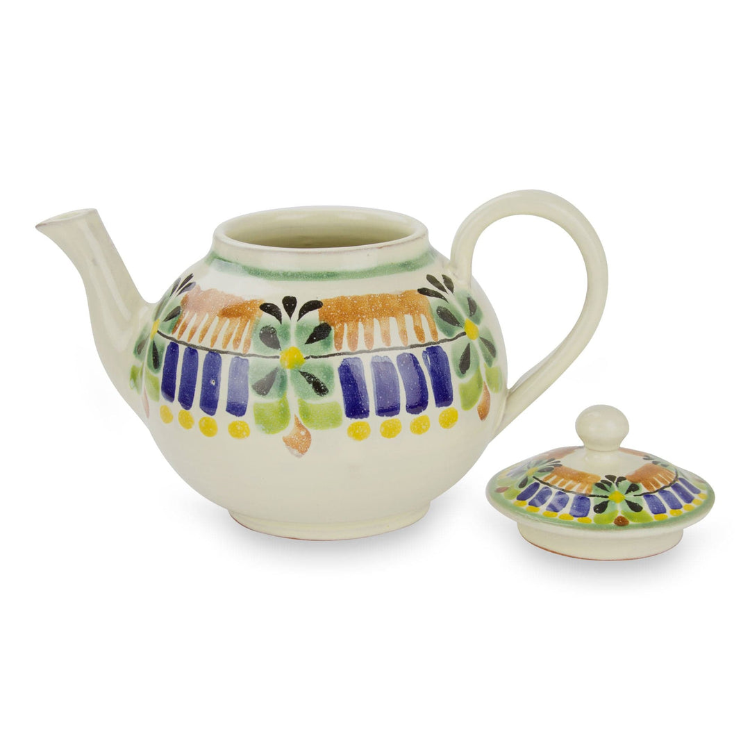 Authentic Mexican Handcrafted Majolica Teapot (20 ounces) - Acapulco