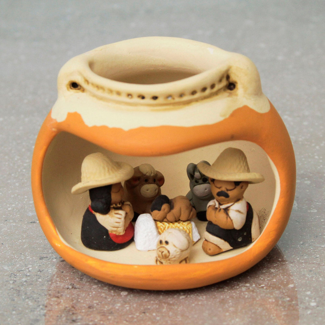 Artisan Crafted Peruvian Nativity Scene - Vessel Born