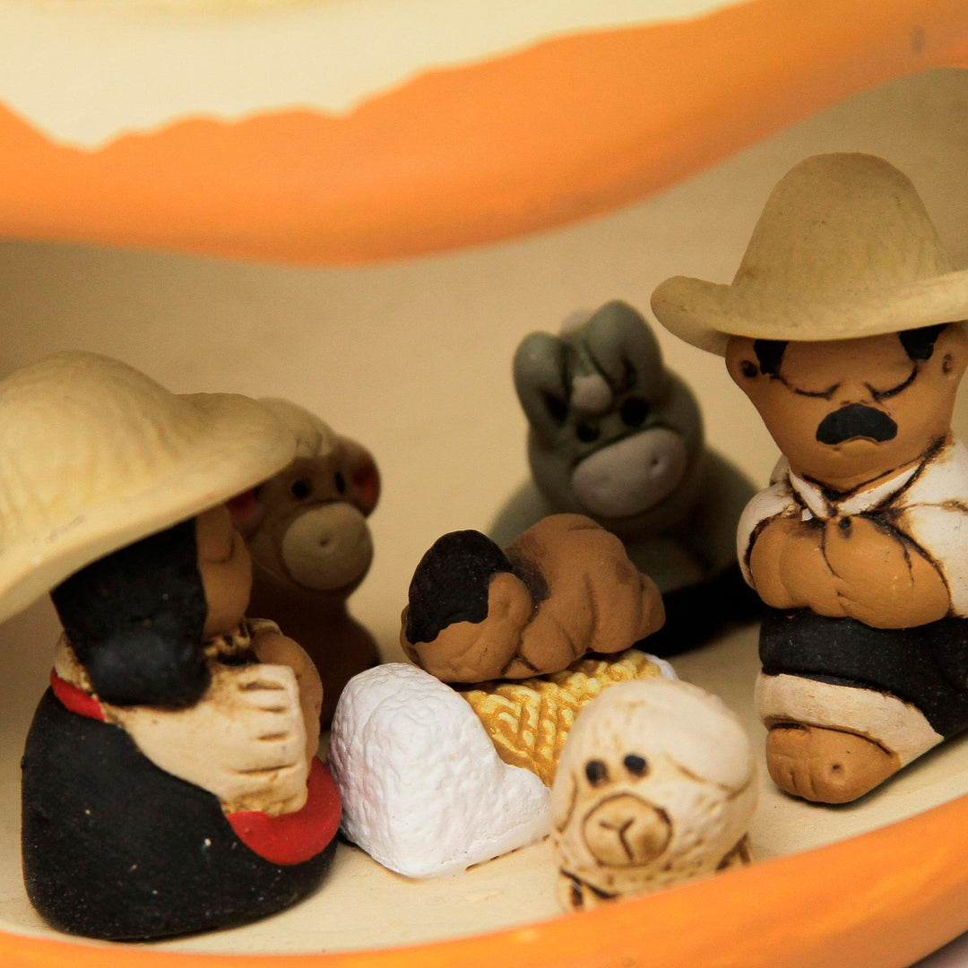 Artisan Crafted Peruvian Nativity Scene - Vessel Born