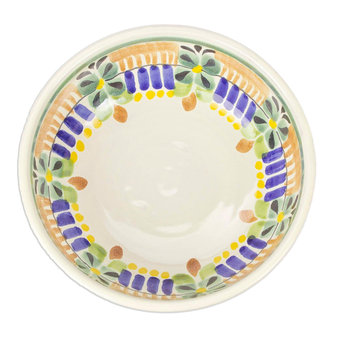 Hand Crafted Ceramic Bowls Talavera Majolica Pottery (Pair) - Acapulco