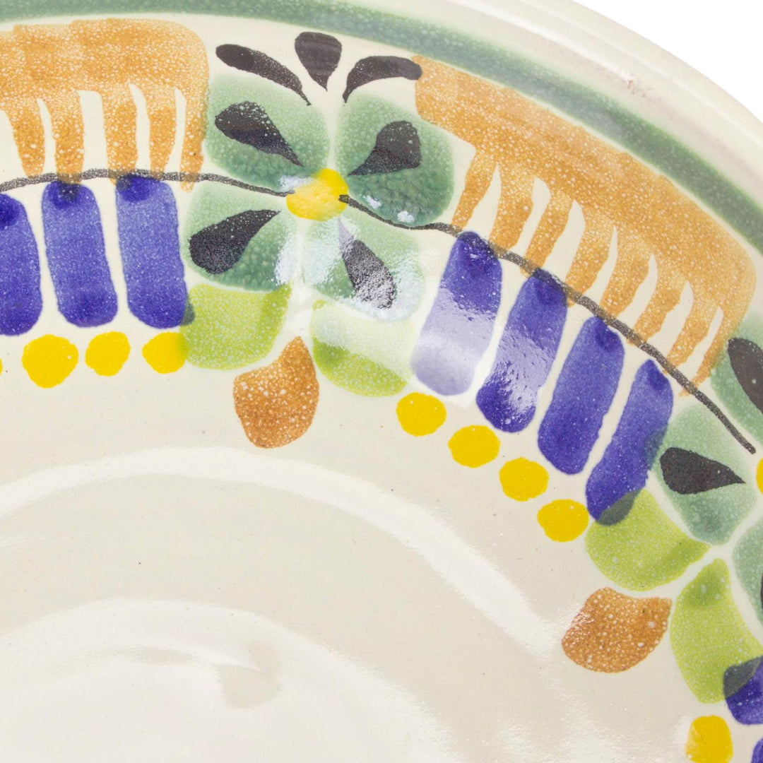 Hand Crafted Ceramic Bowls Talavera Majolica Pottery (Pair) - Acapulco