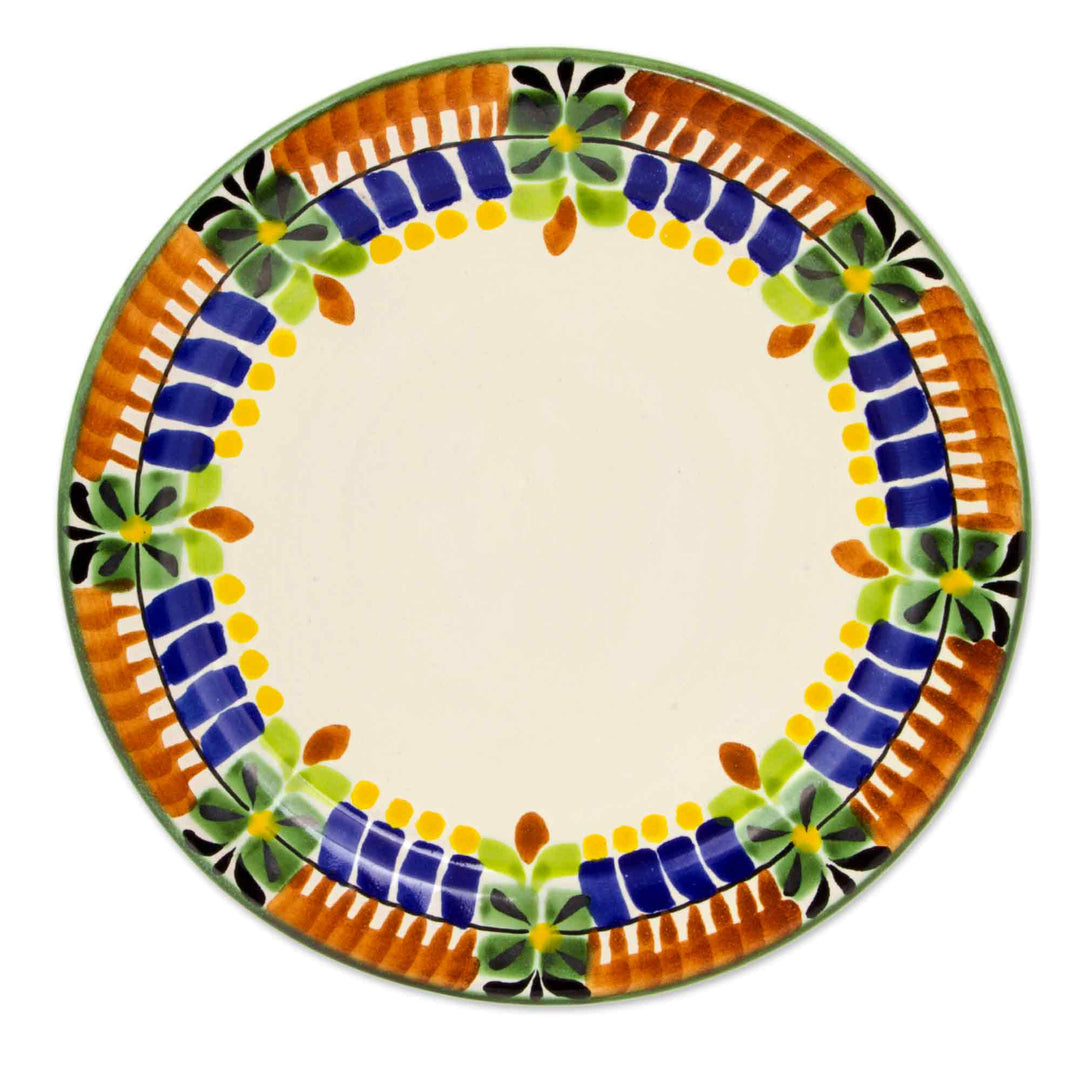 Side Plates Hand Crafted in Majolica Ceramic Pottery (Pair) - Acapulco