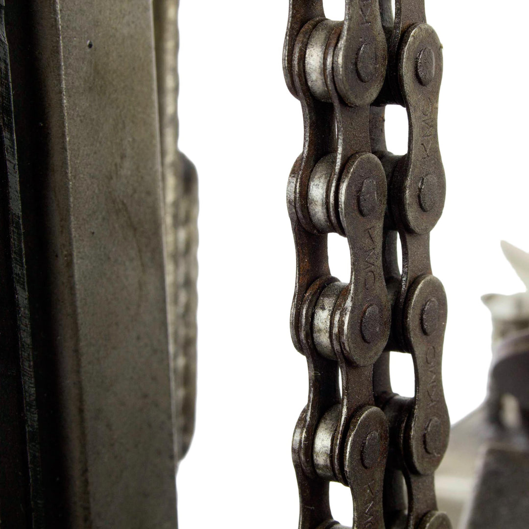 Collectible Recycled Auto Parts and Metal Sculpture - Rustic Forklift