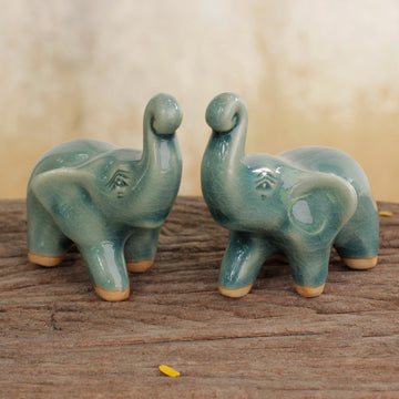 Lucky Blue Elephants