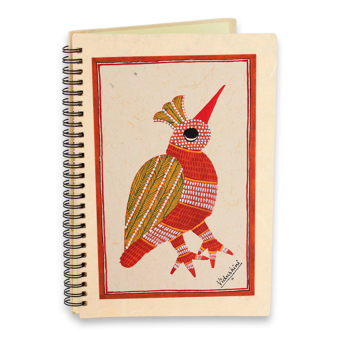 Charming Handpainted Unlined Journal with Baby Bird - Baby Bird