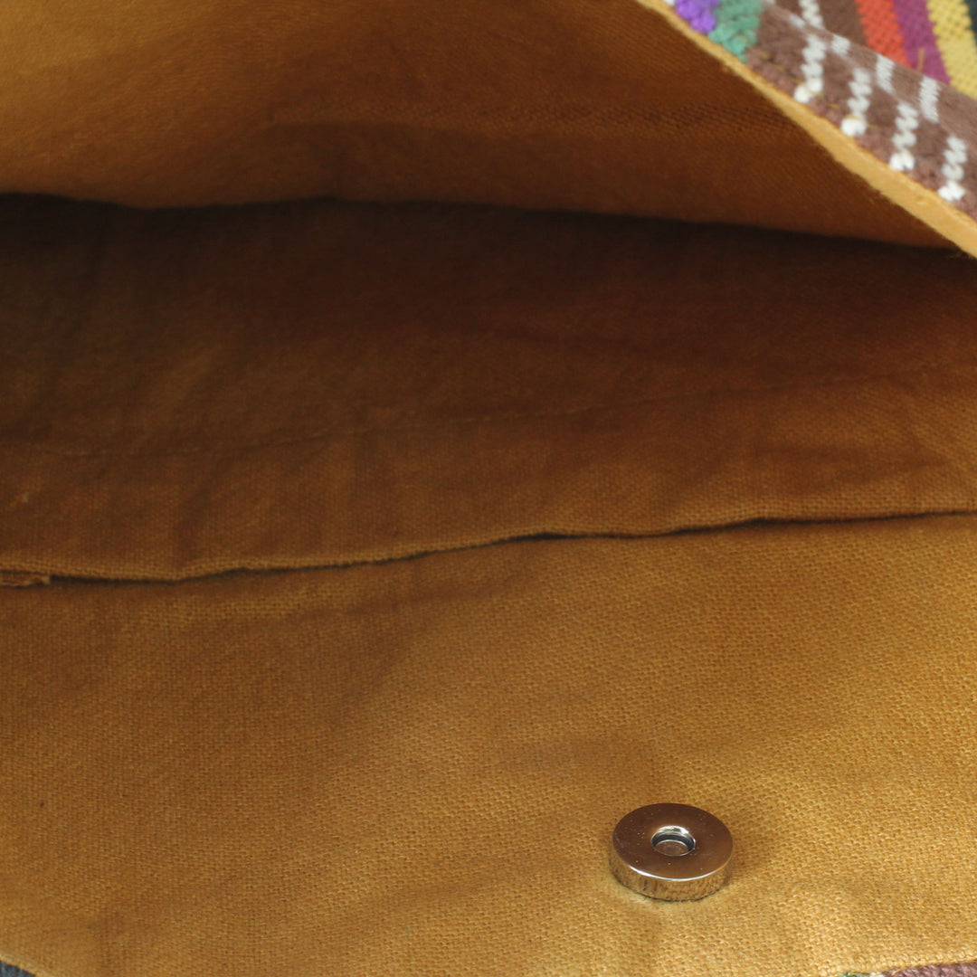 Indian Handmade Multicolor Cotton Cross-Body Handbag - Earthly Beauty