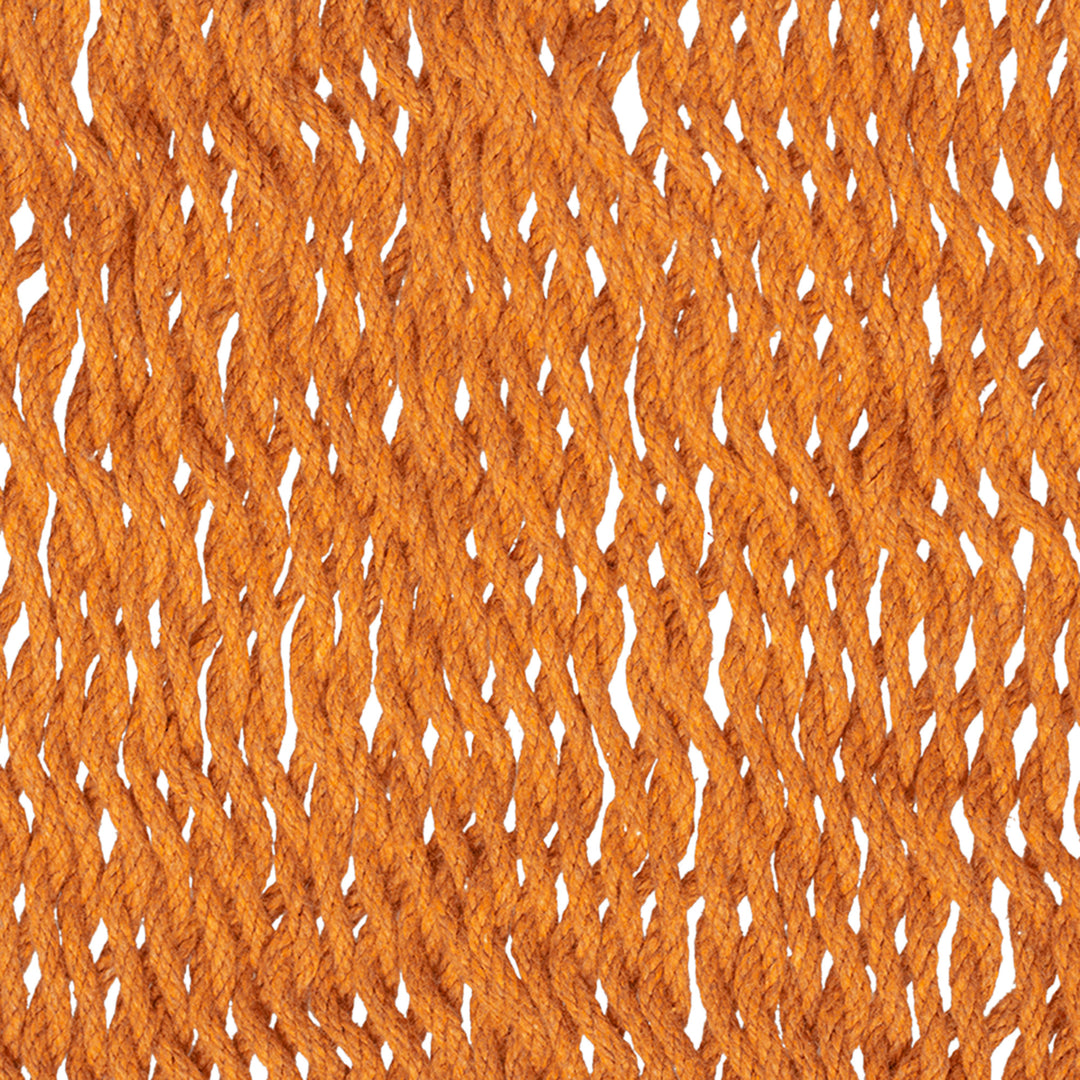 Hand Woven Orange Cotton Double Size Hammock - Radiant Sun