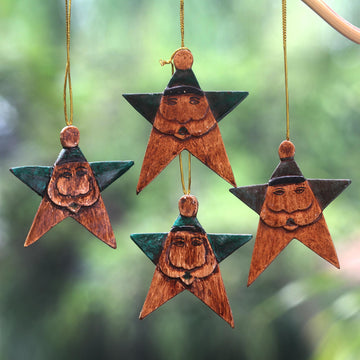 Green Santa Stars
