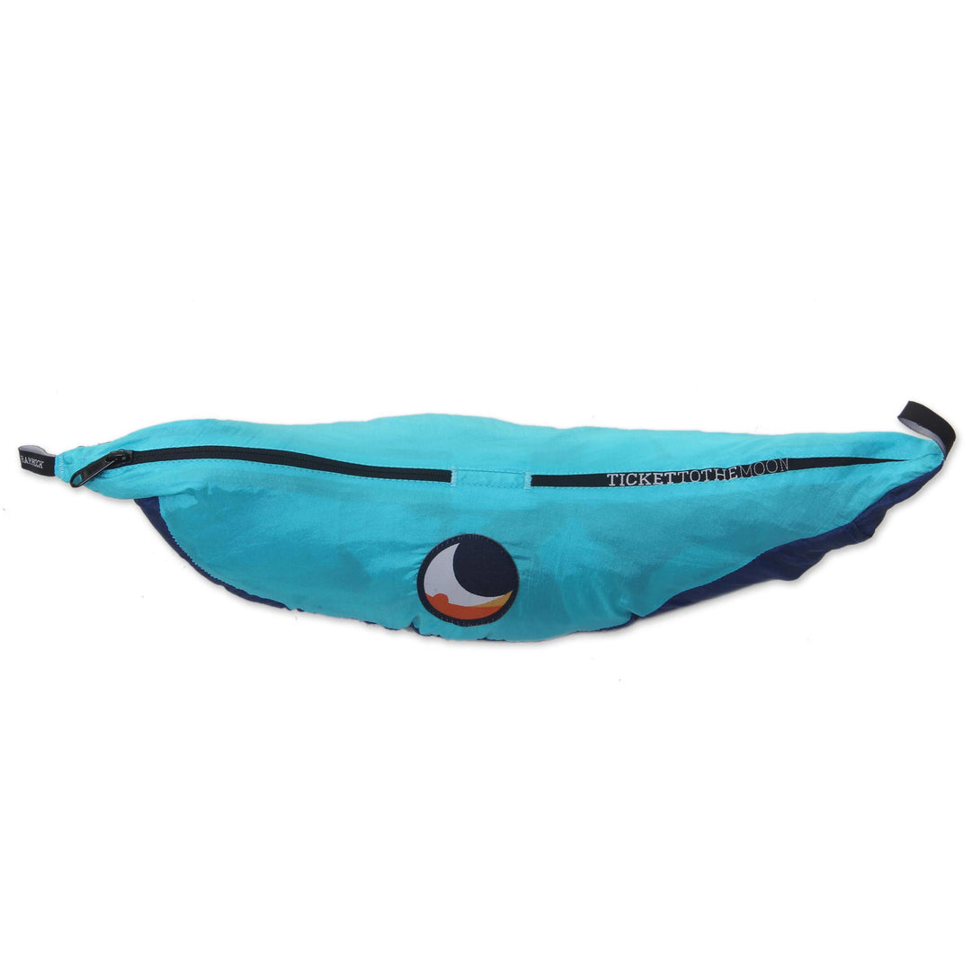 Portable Parachute Fabric Hammock Blue Turquoise (Single) - Sea Dreams