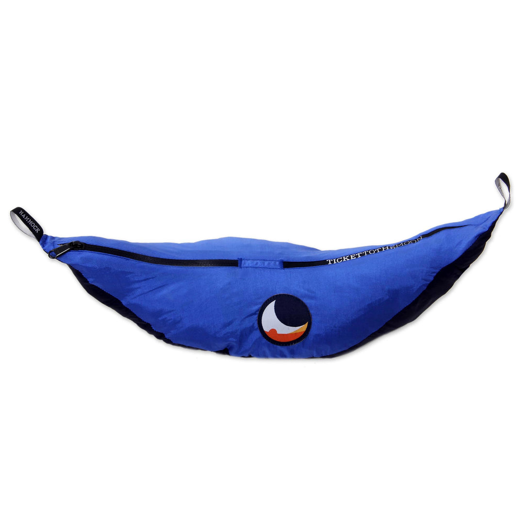 Portable Parachute Fabric Hammock Dark Light Blue (Double) - Pacific Dreams