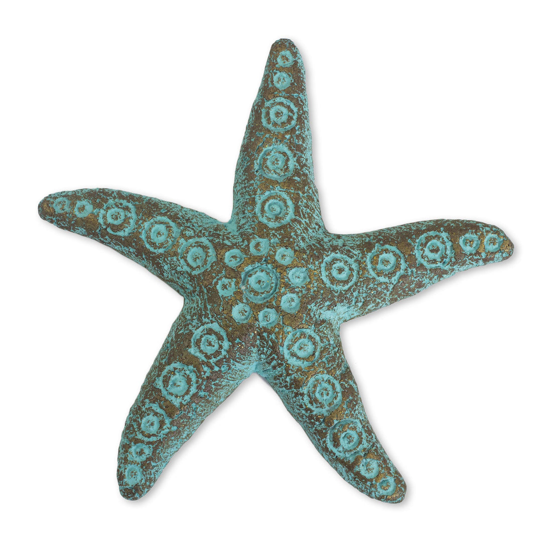 Recycled Paper Starfish Wall Art Sculpture Crafted by Hand - Unique Starfish