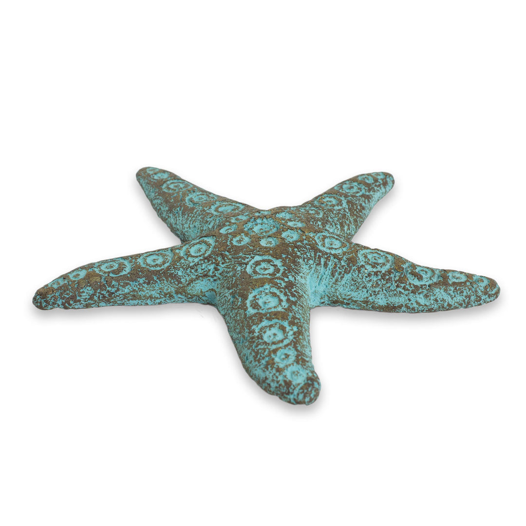 Recycled Paper Starfish Wall Art Sculpture Crafted by Hand - Unique Starfish