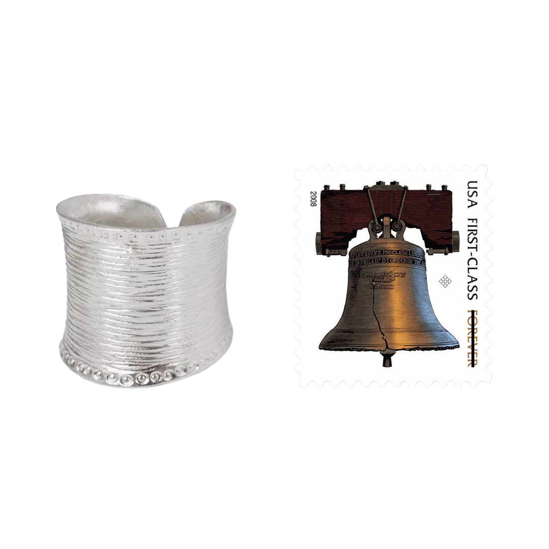 Sterling Silver Wide Wrap Ring Hand Crafted in Thailand - Hill Tribe Spectacular