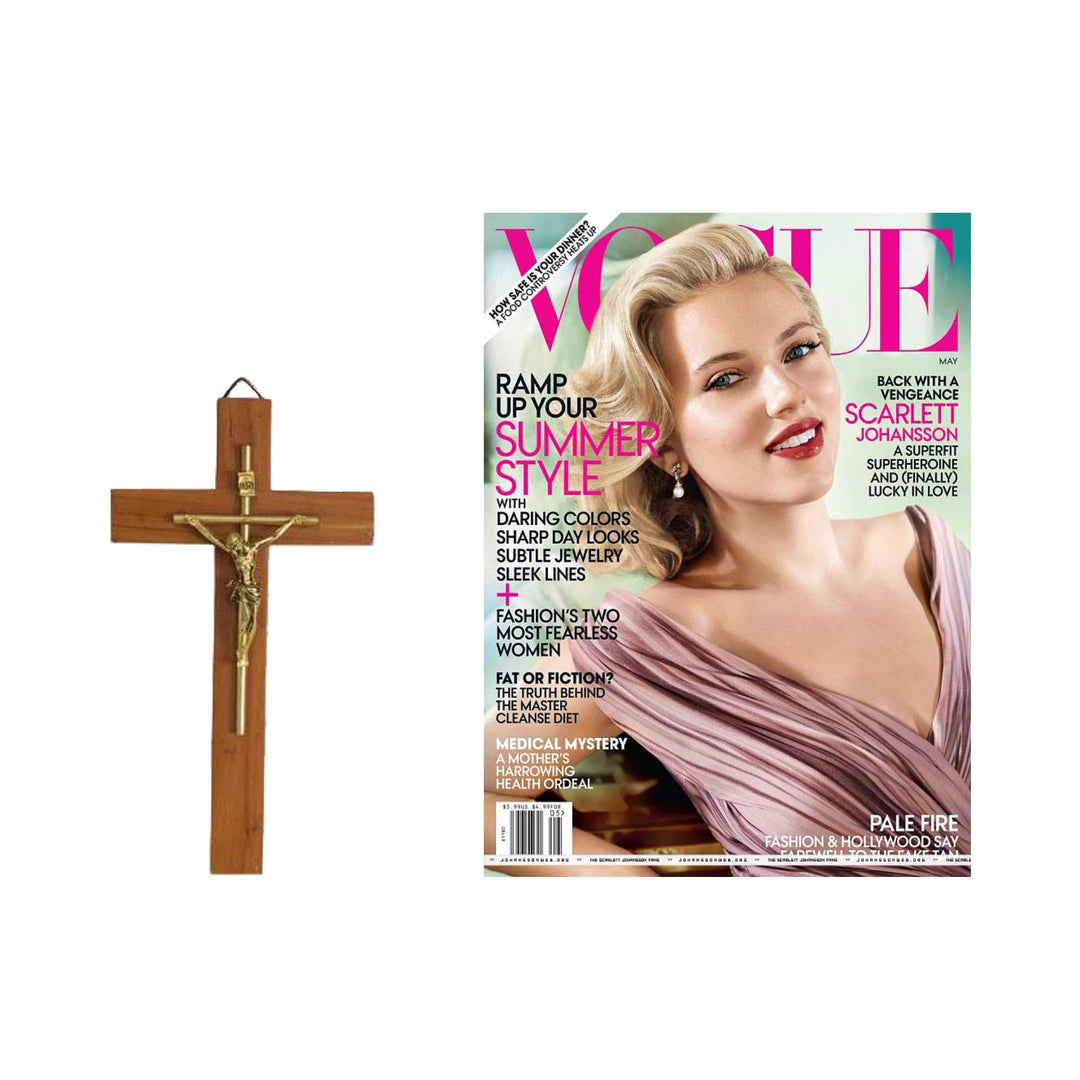 Artisan Crafted Cedar Wood Modern Wall Crucifix - Jesus Our Savior