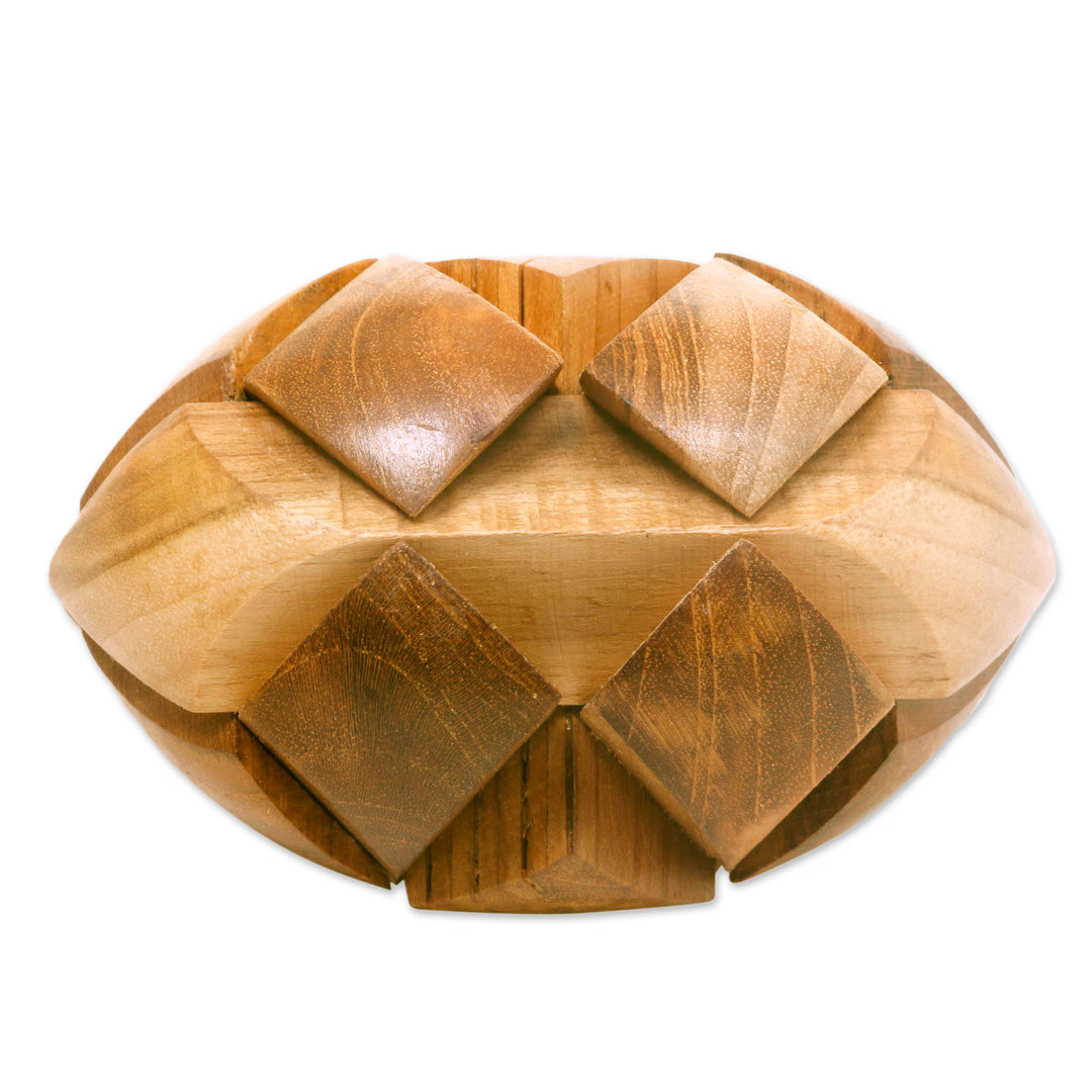 Artisan Crafted Wooden Puzzle or Executive Desk Game - Small Pillow