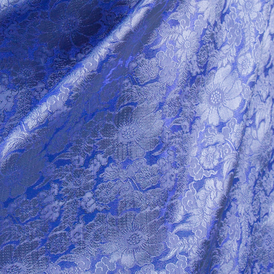 Artisan Crafted Rayon Blend Floral Shawl from Thailand - Mandarin Royal