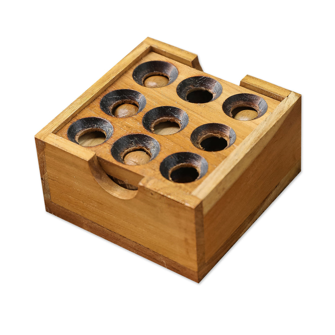 Artisan Crafted Upcycled Teak Wood Puzzle from Java - Target