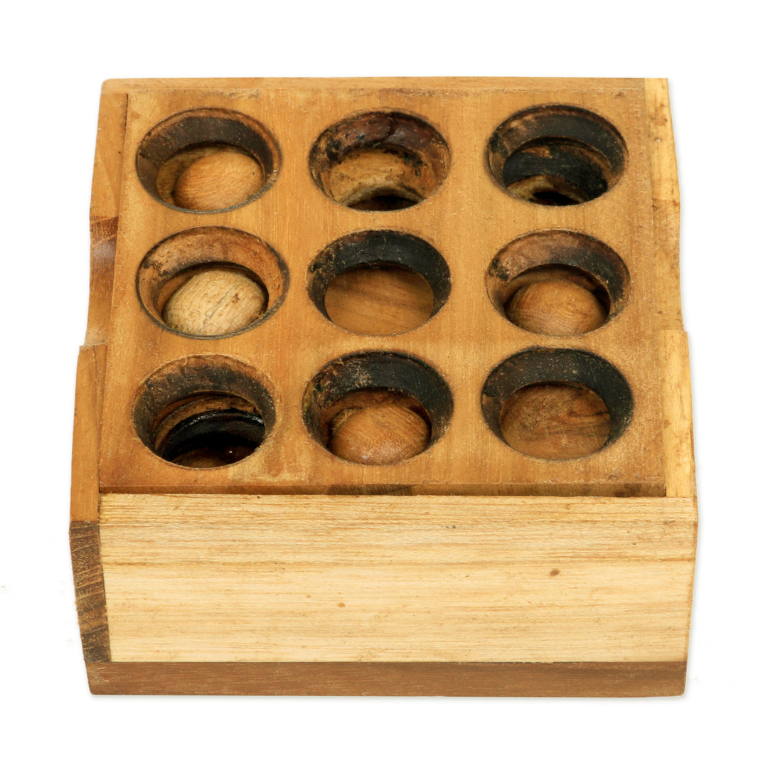 Artisan Crafted Upcycled Teak Wood Puzzle from Java - Target