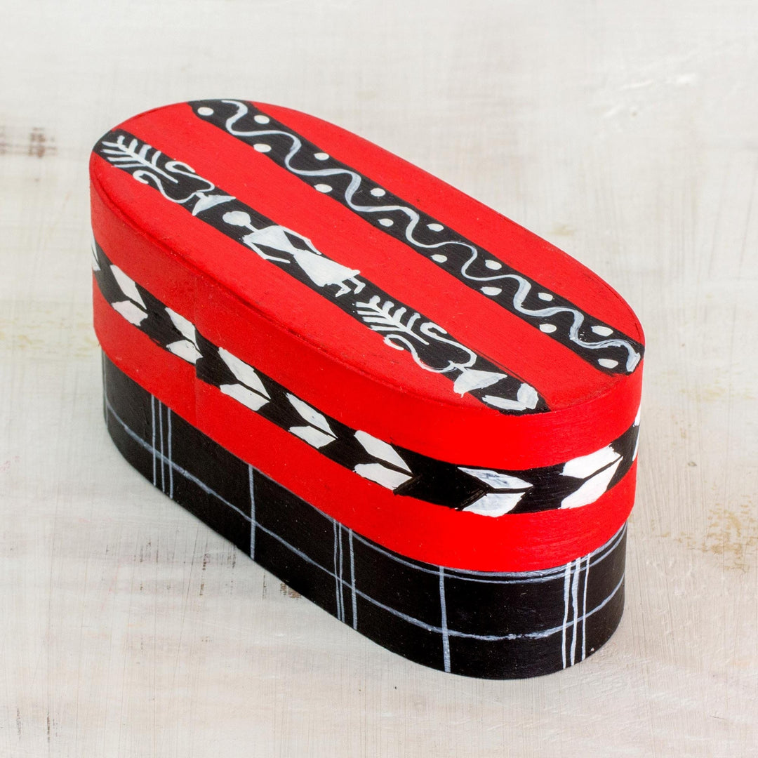 Twelve Cotton Worry Dolls with a Pinewood Box from Guatemala - Country Beauties