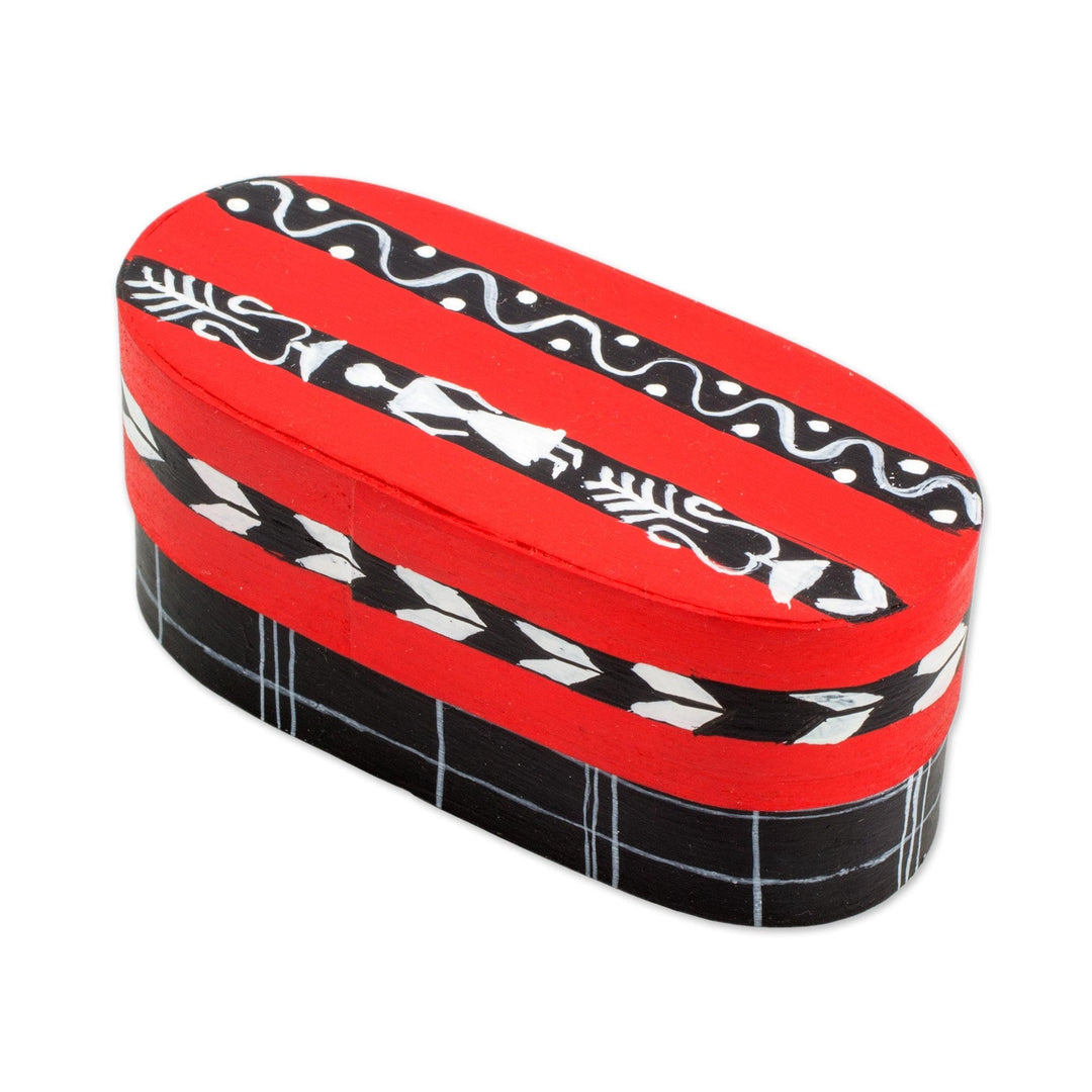 Twelve Cotton Worry Dolls with a Pinewood Box from Guatemala - Country Beauties