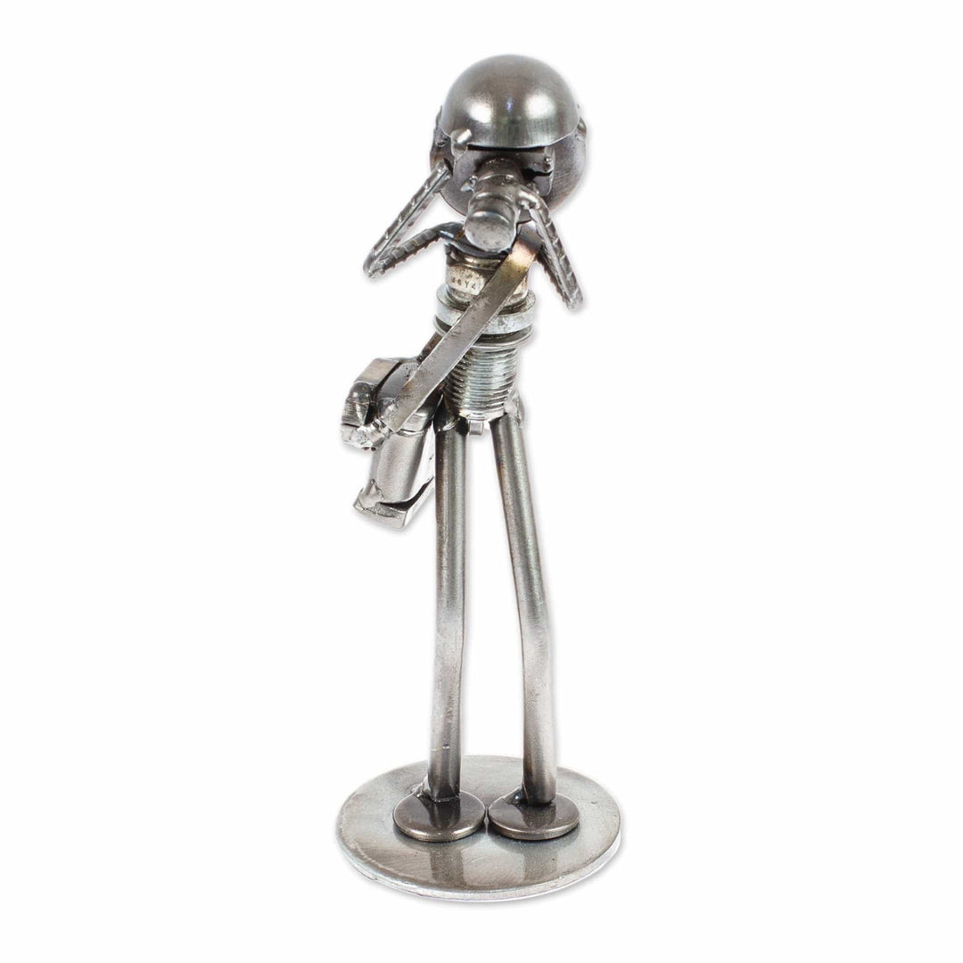 Rustic Photographer Handcrafted Recycled Auto Part Sculpture - Rustic Photographer