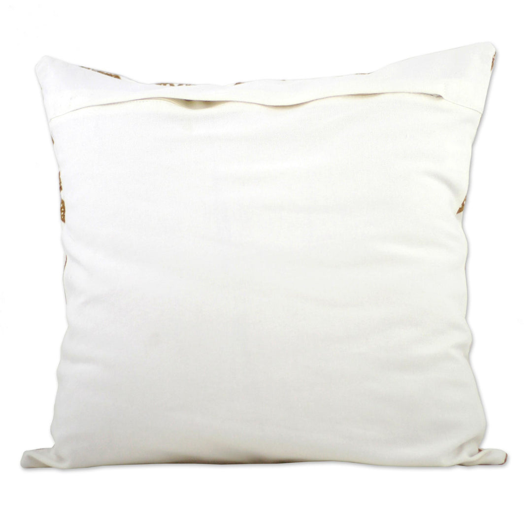 100% Cotton Cushion Cover Pair with Marquise Made in India - Burning Flame