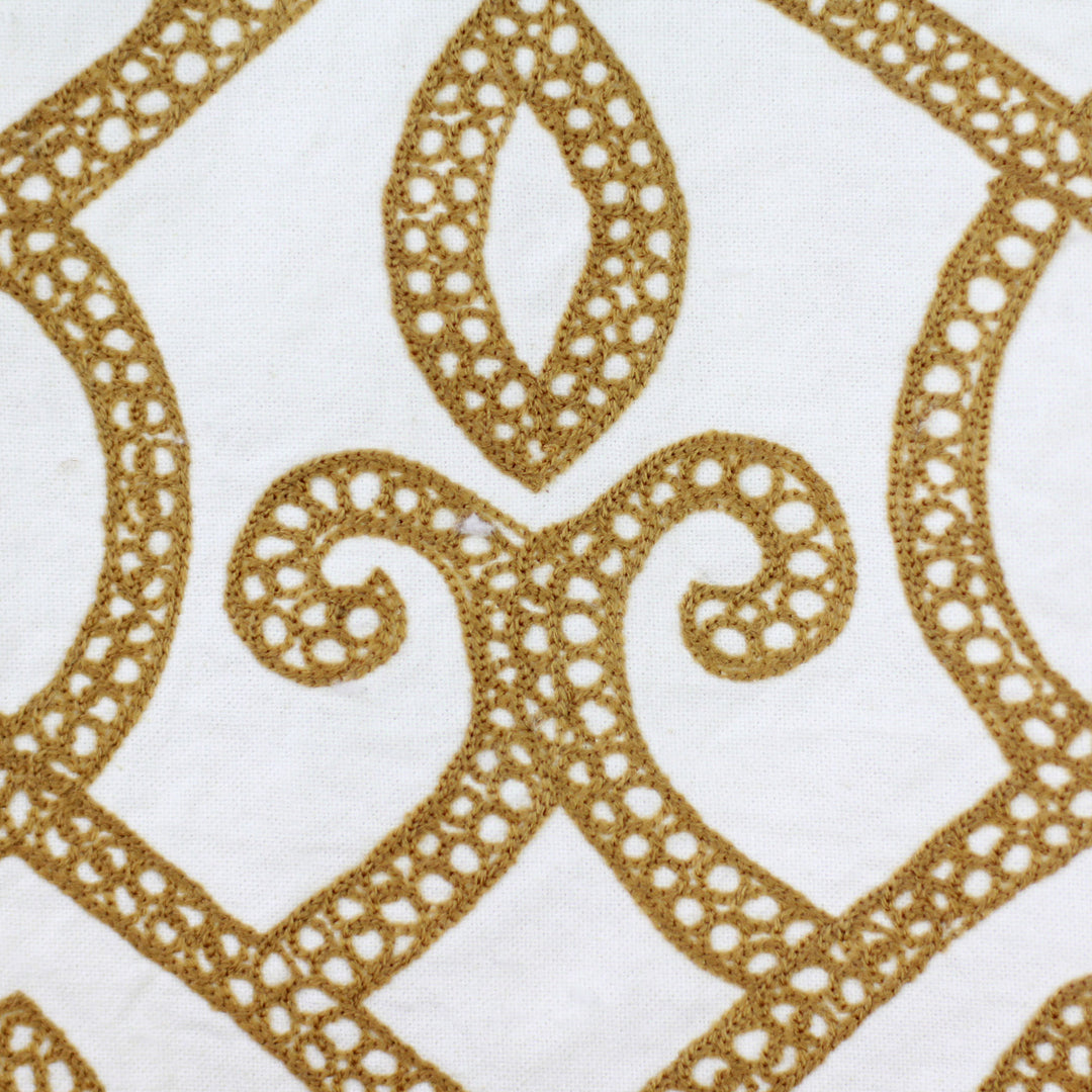 100% Cotton Cushion Cover Pair with Marquise Made in India - Burning Flame