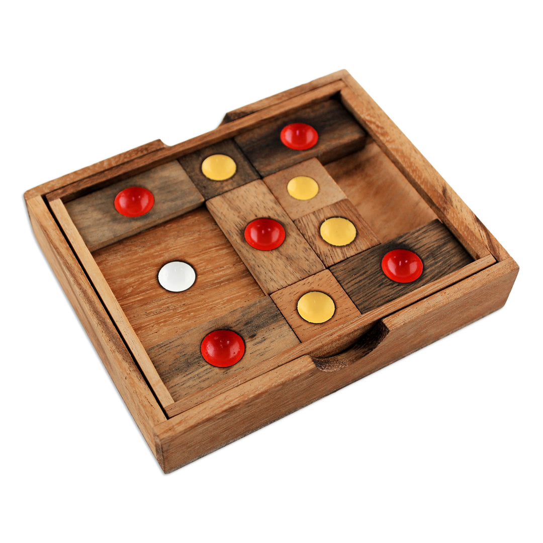 Handmade Rain Tree Wood Puzzle from Thailand - Escape